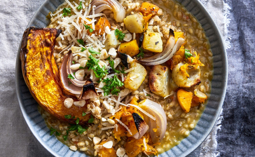 Roasted Root Veg and Barley Risotto