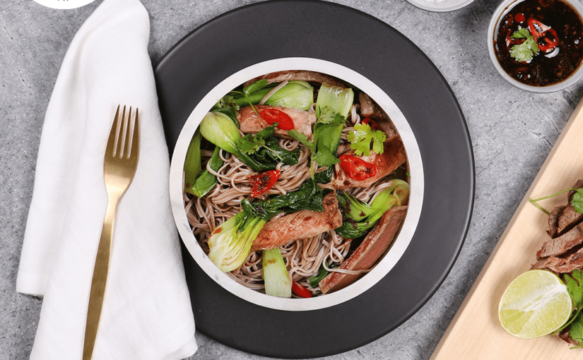 Asian Beef and Noodle Bowls for UCOOK