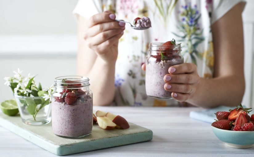 Chia and Berry Breakfast Pots