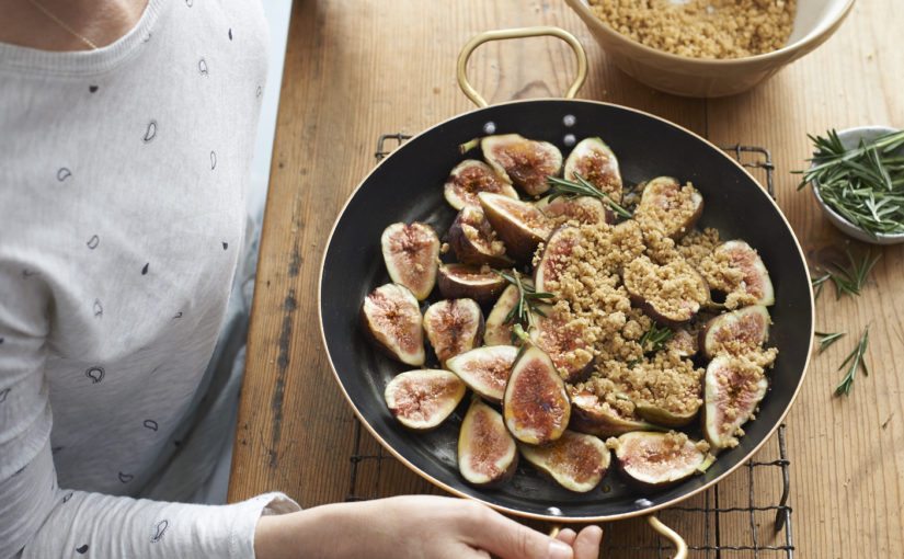 Roasted Fig and Rosemary Crumble from WHOLESOME