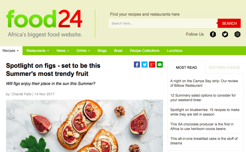 Food24 Online Feature, November