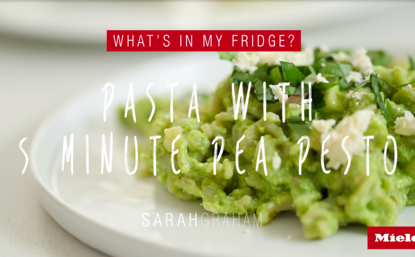 Pasta with 5 Minute Pea Pesto