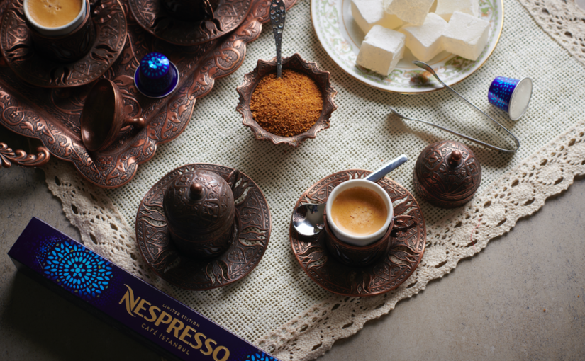 Nespresso Café Istanbul with Almond Turkish Delight
