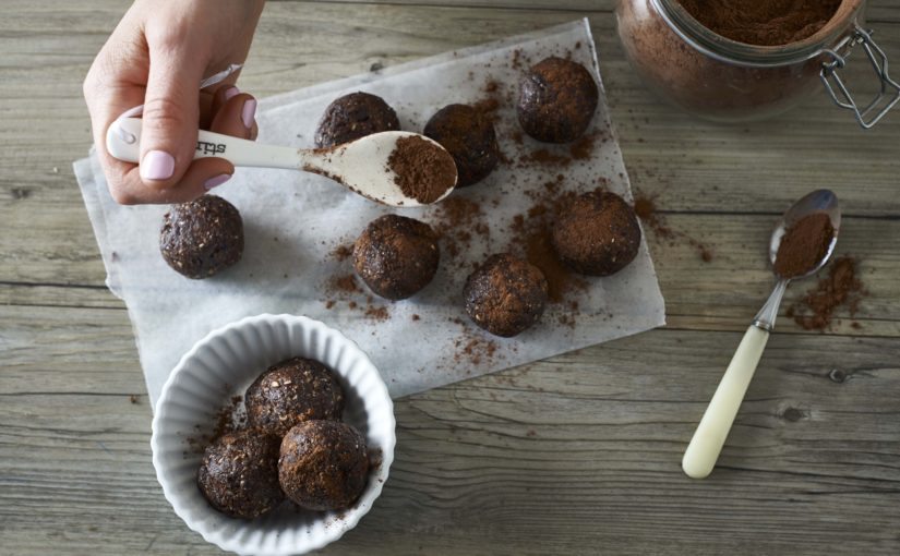 Raw Chia, Coconut and Cacao Power Balls