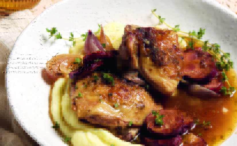 Chicken with Chorizo and Cider