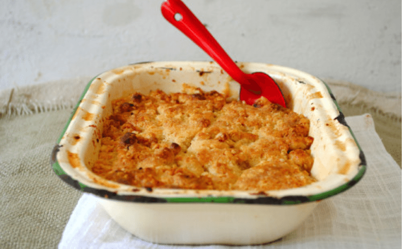 Apple, Pear and Rosemary Crumble