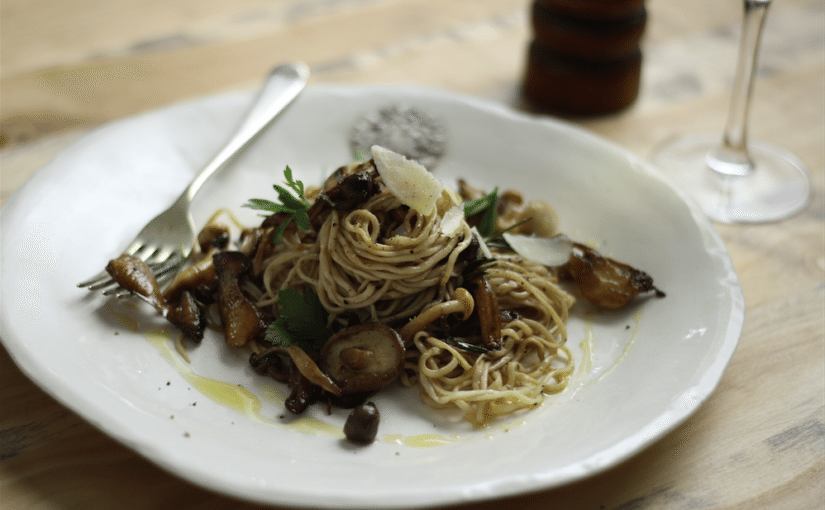 Balsamic Mushroom Linguini