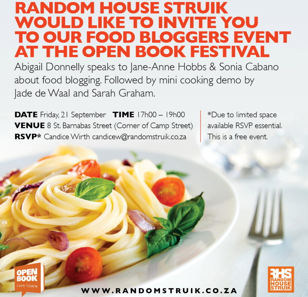 We’re about to go Blogging Mad at the Open Book Festival in Cape Town