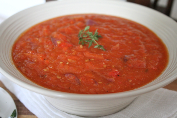 Roasted Tomato and Thyme Soup