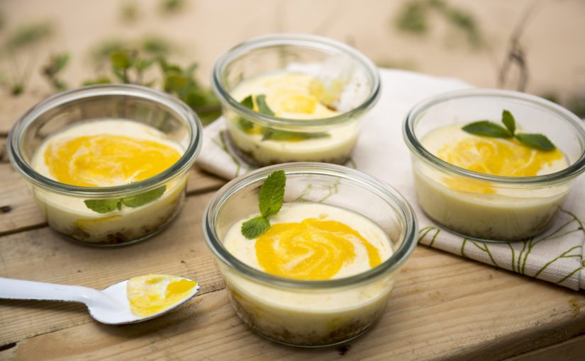 Mango and Ginger Cheesecakes