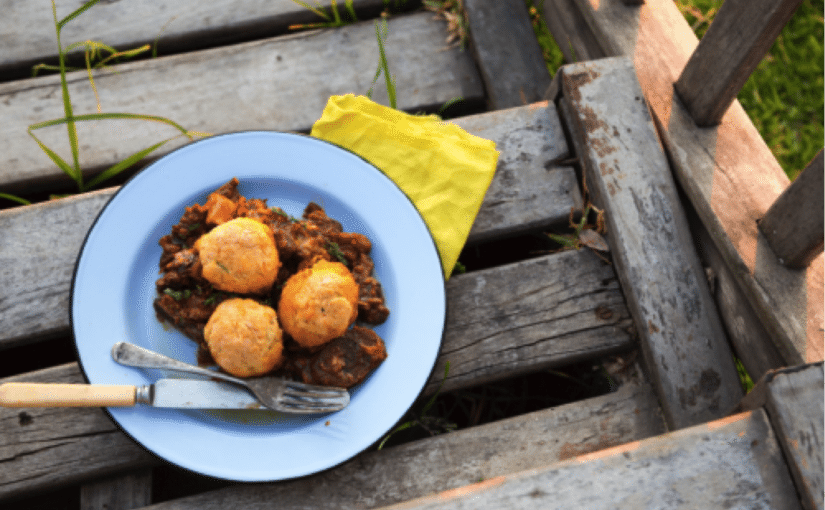 Slow-cooked Goat Stew with Beery Dumplings