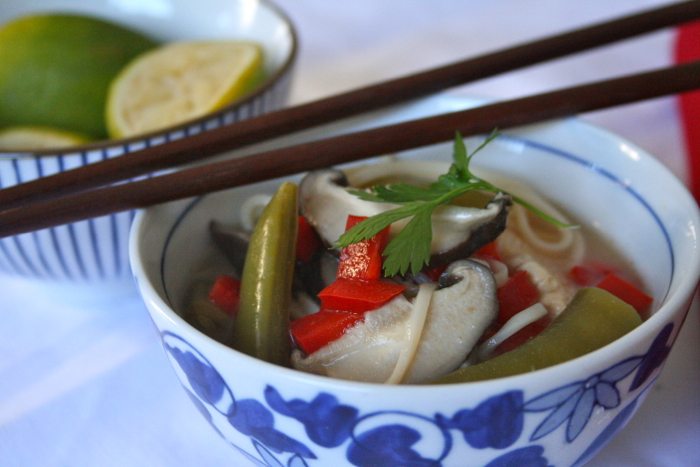 Ten Minute Thai Chicken Noodle Soup
