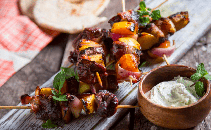 Venison Skewers with Whipped Feta